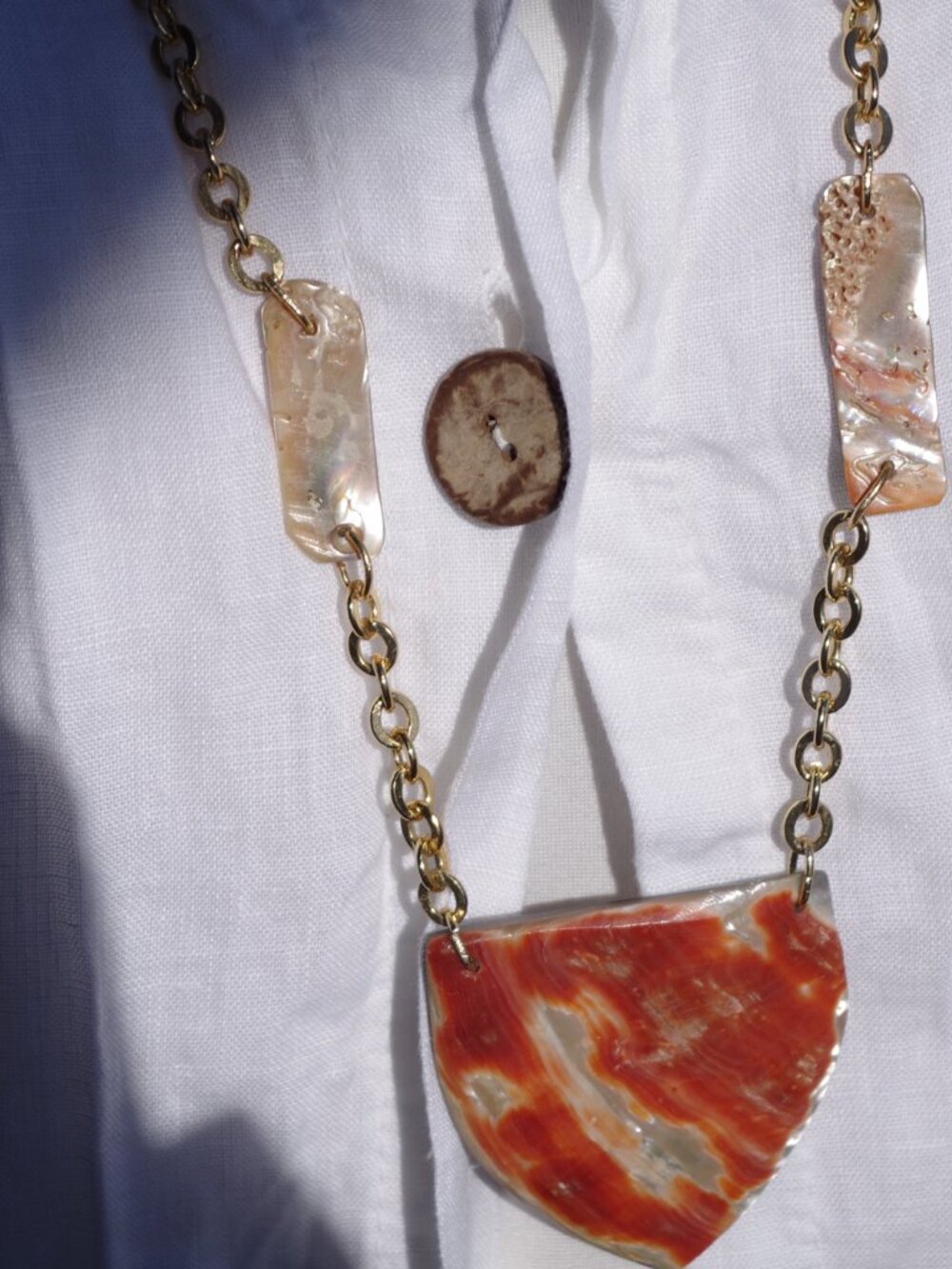 Ladies  Abalone Shell Necklace